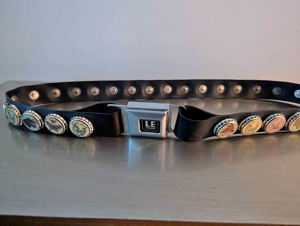 Little Earth Vintage Bottle Cap Belt