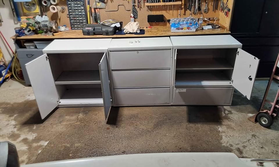 3 metal garage or storage cabinets , located near londonderry ma - photo 2