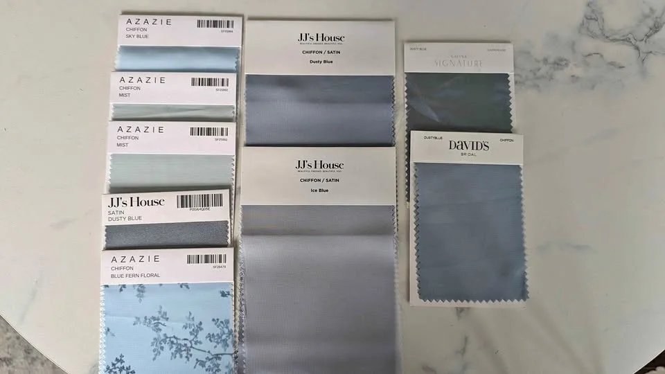 Bridesmaid Dress Swatches