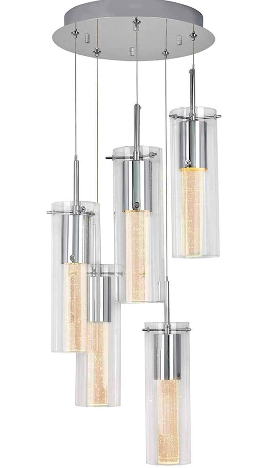 Artika Bubble Swirl 5 Pendant Light - New in Box