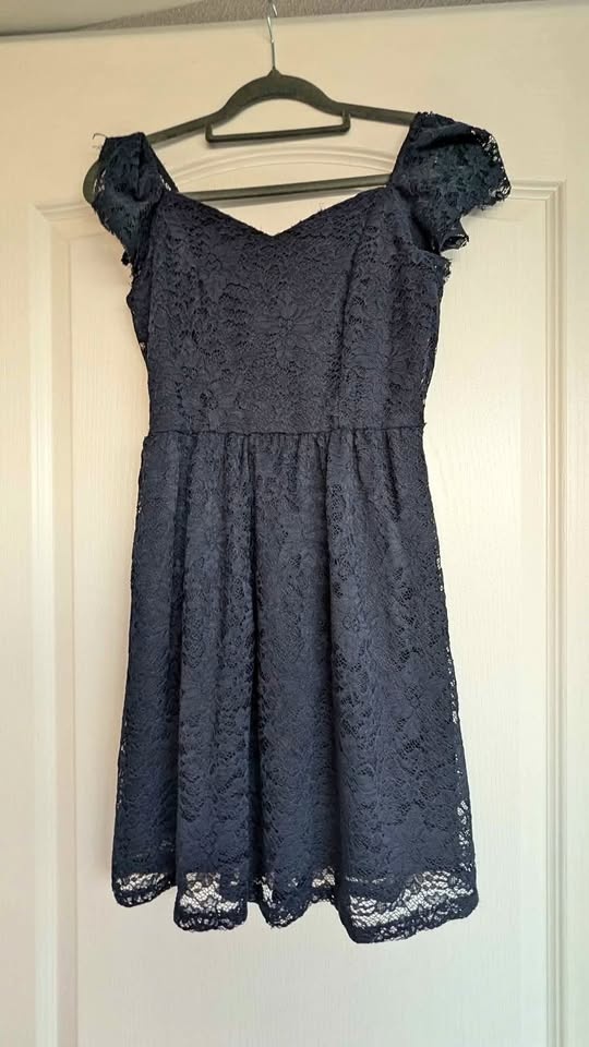 Navy Blue Lace Dress size S