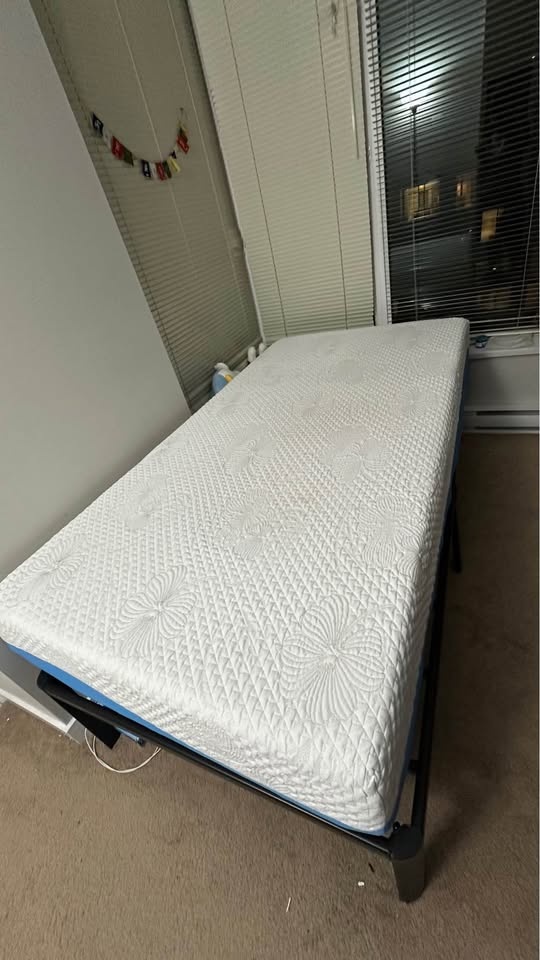 Zinus twin bed frame plus Olee mattress 10inches - photo 2