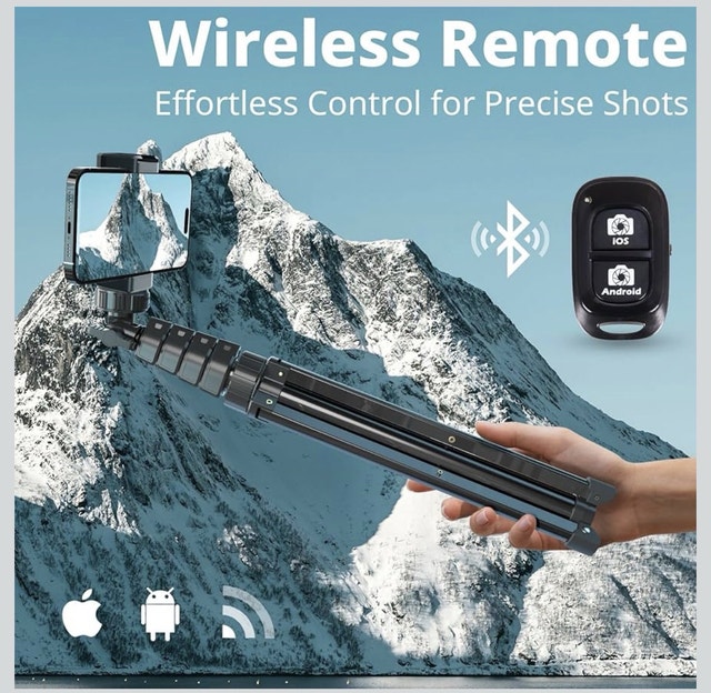 UBeesize 62" Extendable Selfie Stick Tripod Stand - photo 4