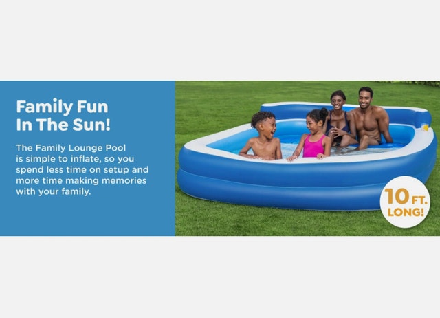 Brand New H2O GO! Family Fun Lounge Pool - photo 4