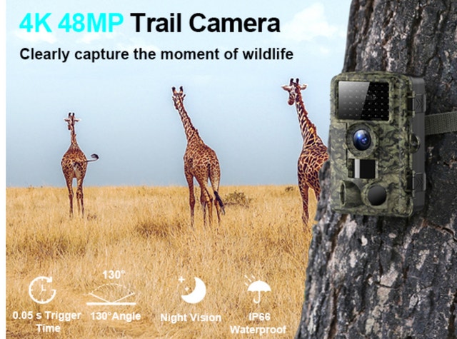 Brand New 4K/48MP Camping Security Trail Camera wt Night Vision - photo 3