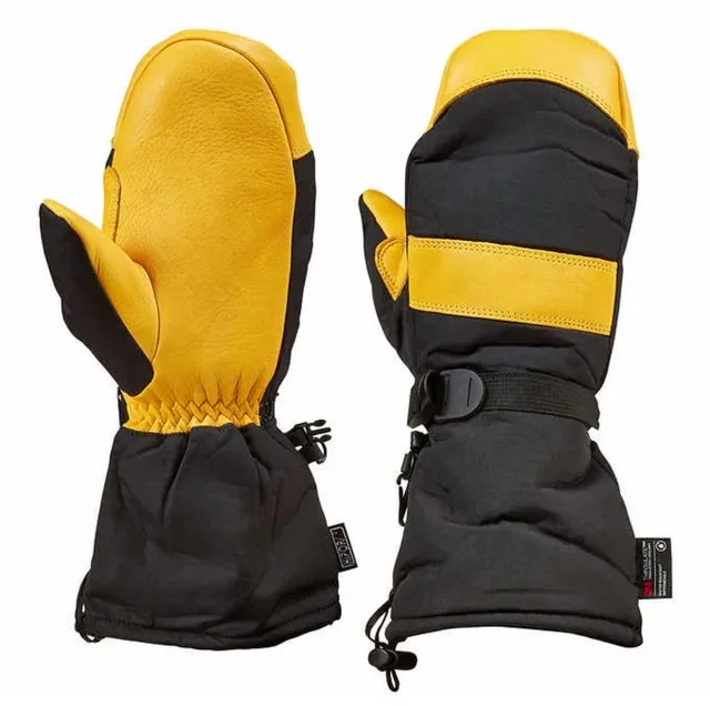Brand New Saranac Leather Winter Ski Mittens