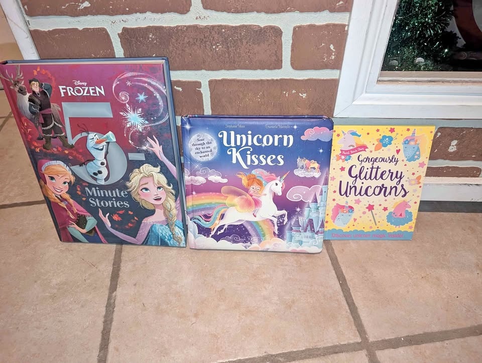 Kids Books: Frozen, Unicorn Kisses, Glittery Unicorns