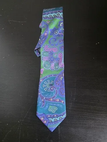 Ted Baker London 100% Italian Silk Tie Flower Pattern