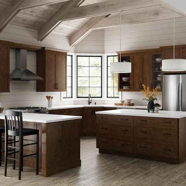 Hampton Bay 0.625x35x48 in. Base End Panel in Spice - photo 5