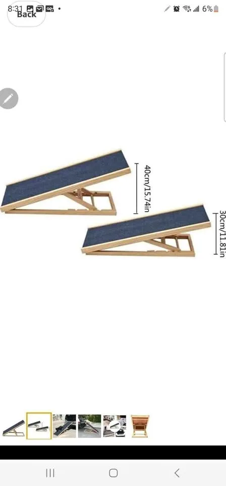 Pet Ramp Foldable Ramp Pet Traveling Collapsible Ladders Portabl