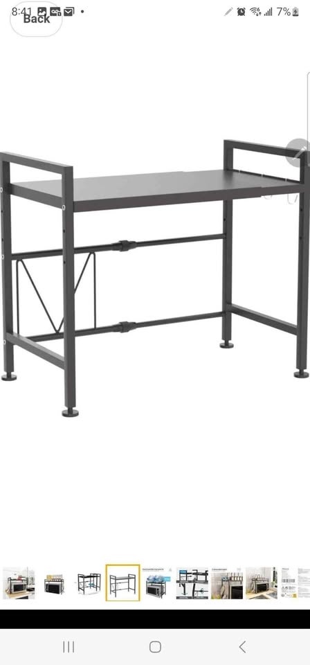 Tier Microwave Oven Rack Expandable Kitchen Counter Shelf - photo 3