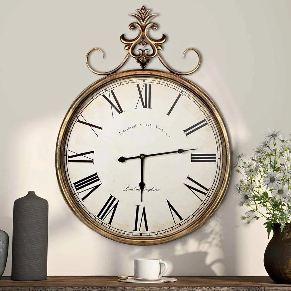 Beshore Decorative Metal Wall Clock By Alcott Hill