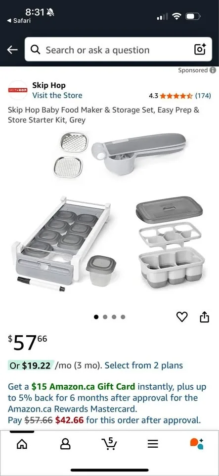 Infant Feeding Easy Prep & Store Starter Kit