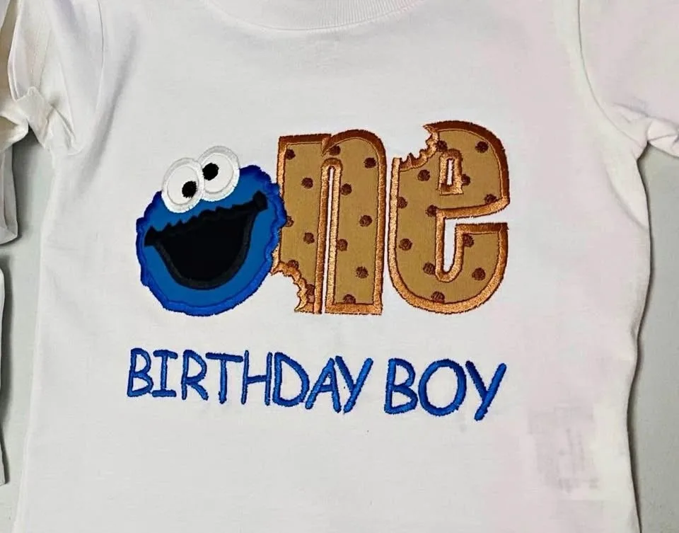 Sesame Street 1st birthday family matching shirts