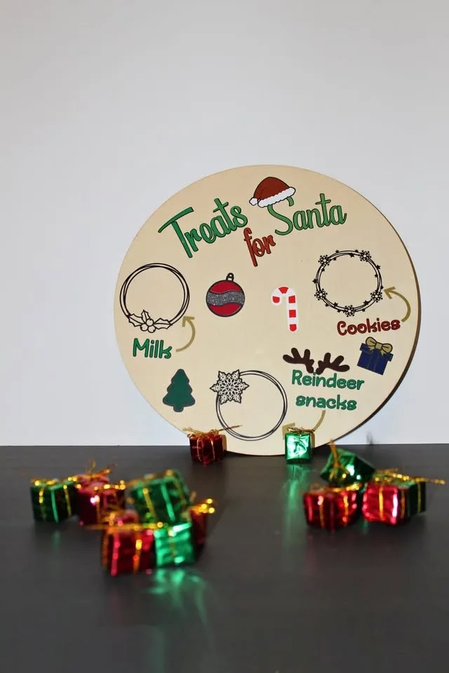 Treats for Santa plate