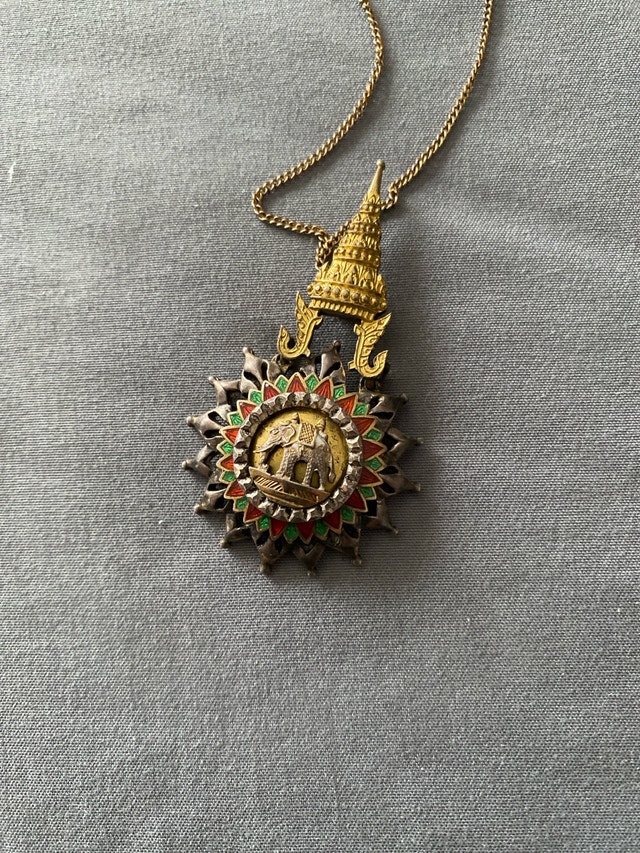 Vintage East India Elephant Necklace - photo 5