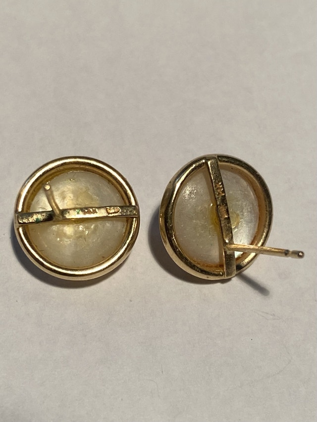 14K Gold Pearl Earrings - photo 2