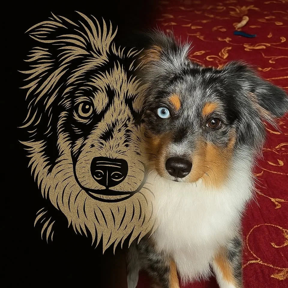 Custom Engraved Dog Coaster Set – Personalize with Your Dog & Na