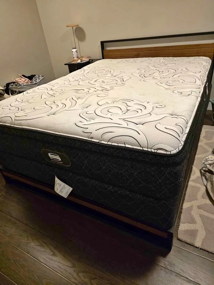Queen bed and mattress