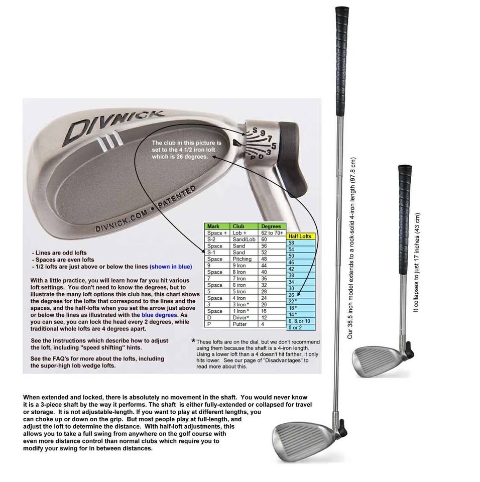 Whole-In-One Divnick Adjustable Golf Club - photo 3