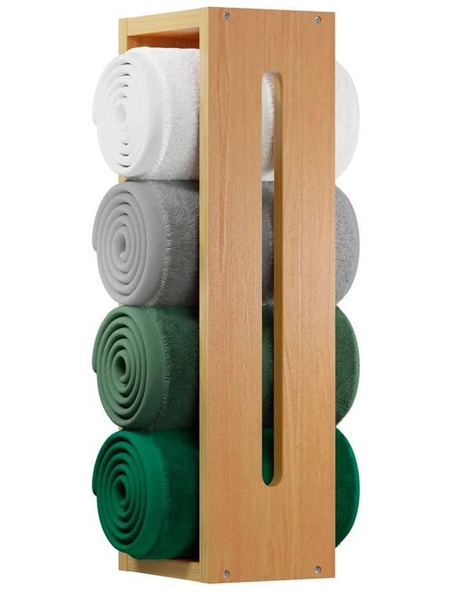 Nocer Bamboo Vertical Towel Rack