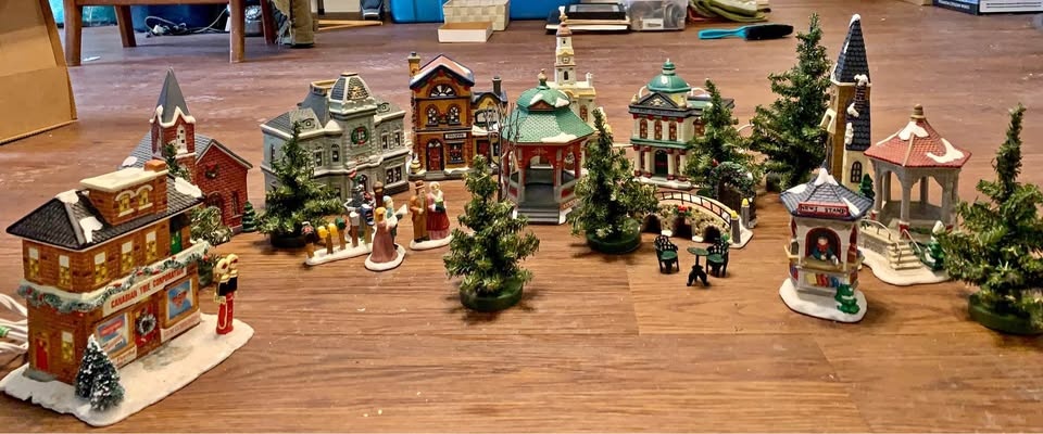Vintage Porcelain Christmas Village