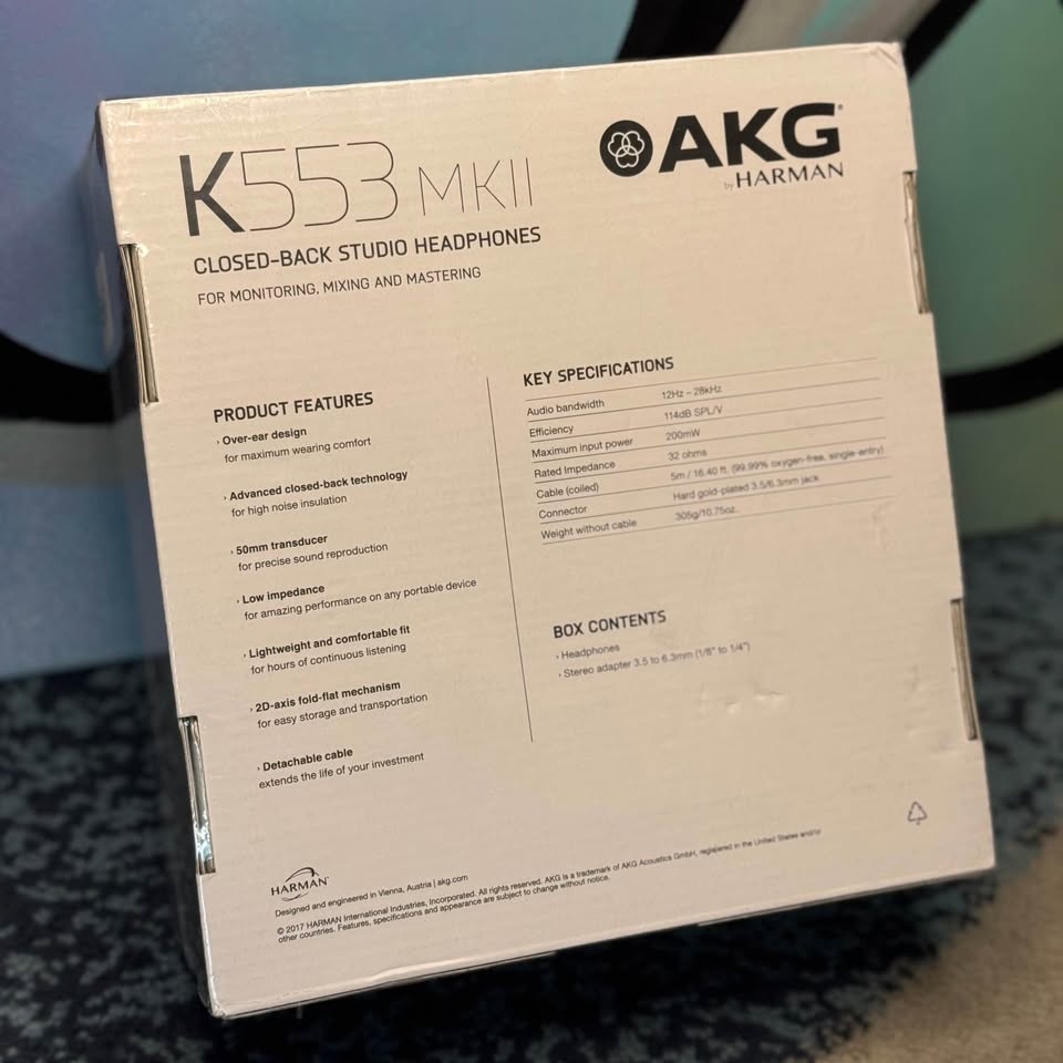 🎧 Brand New AKG Harman K553 MKII Studio Headphones - photo 2