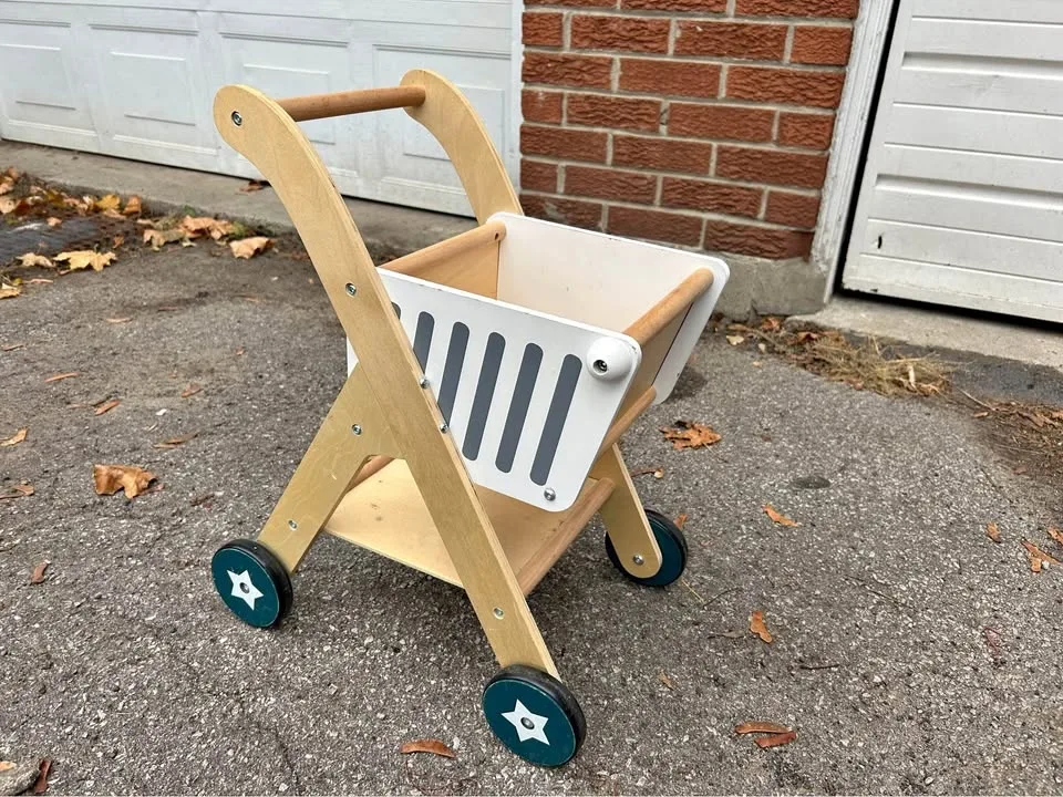 Shopping Cart - wooden, very good condition