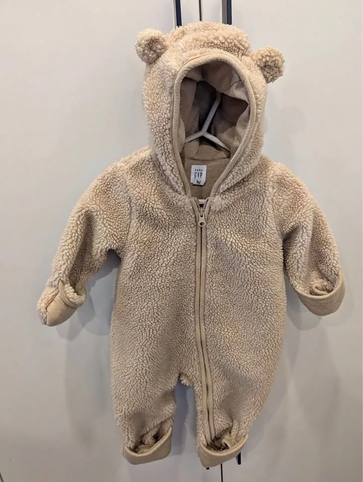 Baby Gap Neutral Teddy 3-6M Baby Bunting