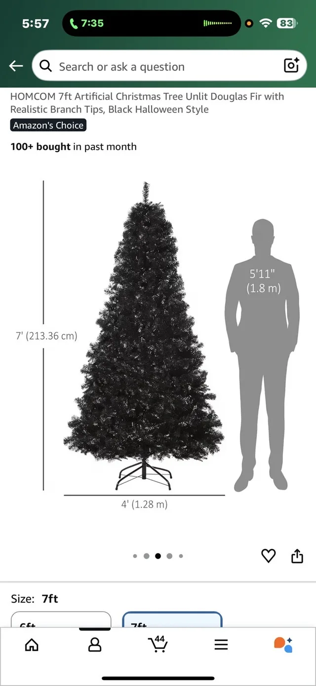 Black Christmas Tree
