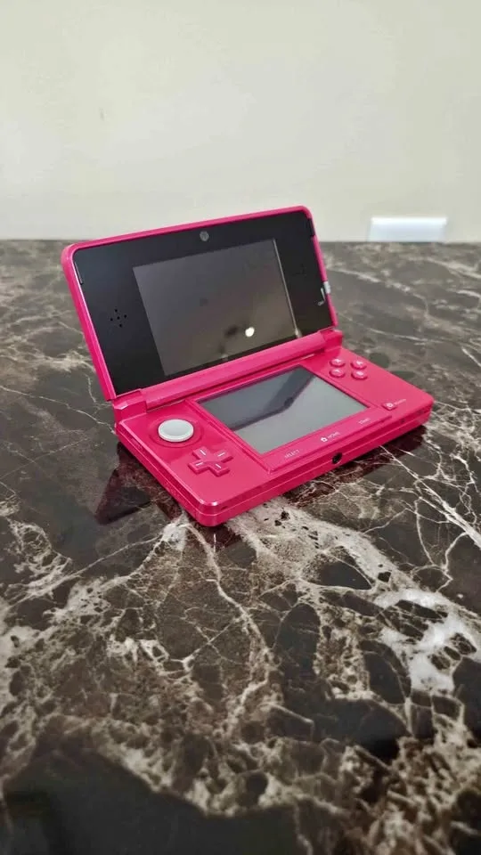 Rare Gloss Pink Modded 3DS | Japan Color | 128gb SD | Every Game