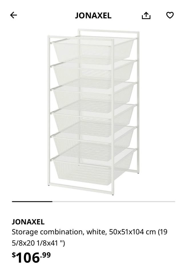 Ikea metal storage combination