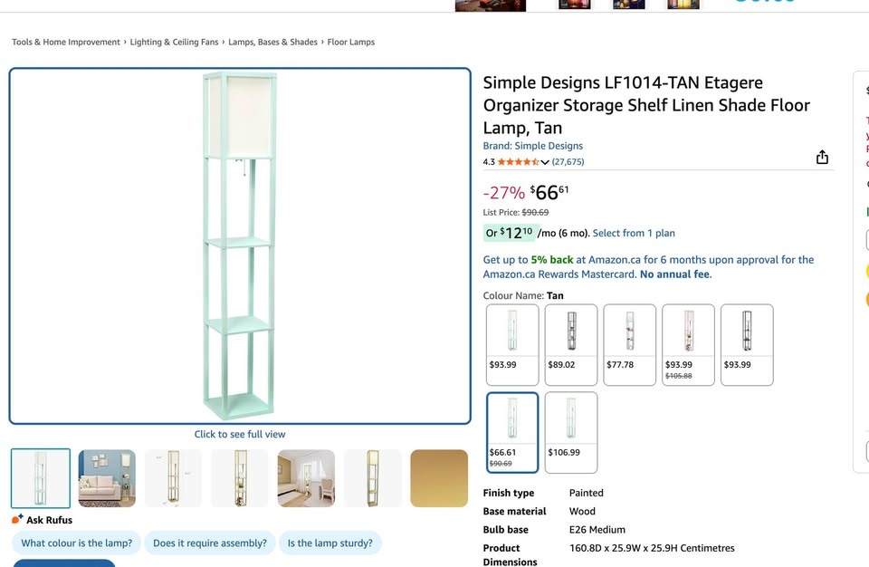 Three-tier Bookshelf lamp - photo 3