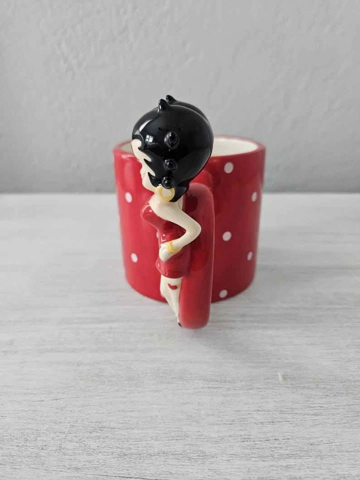 Betty Boop Red Polka Dot Ceramic Mug - photo 2