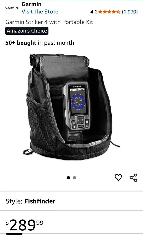 Garmin Striker 4 Portable Fishfinder with GPS