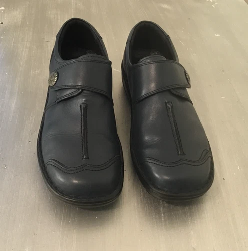 Volks Walkers Koeln Slip-On Navy Leather Loafers Size 41