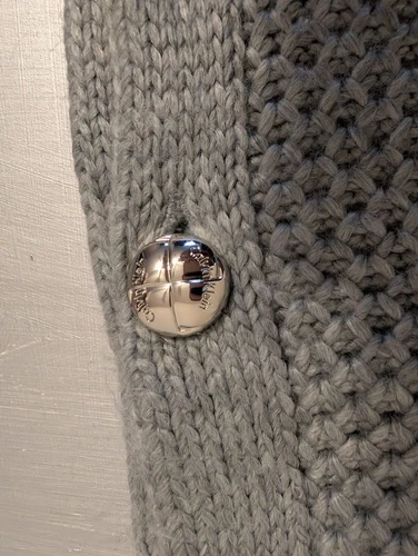 Calvin Klein Knit Chic Cowl - Turtleneck Poncho Gray One Size - photo 5