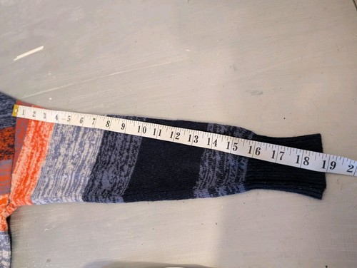 Aritzia TNA Blue Orange Striper Crewneck Sweater XXS - photo 5