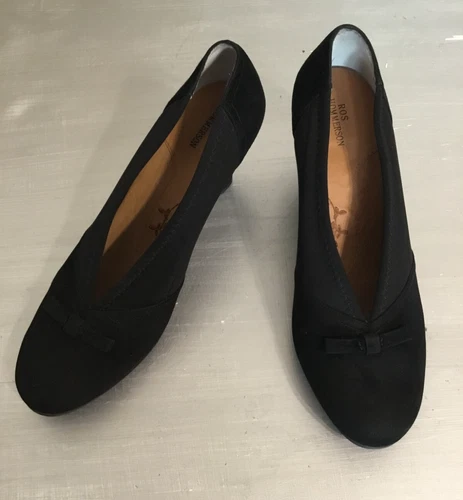 Ros Hommerson Harper Pump Black Suede US 8.5 M