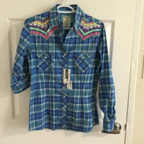 NWT Panhandle Slime Vintage Plaid Western Shirt - photo 4