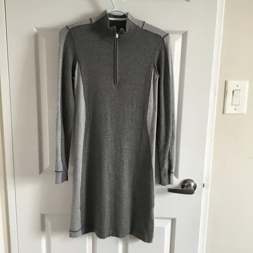 Tommy Bahama 1/4 zip grey sweater dress XXS - photo 2