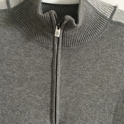 Tommy Bahama 1/4 zip grey sweater dress XXS - photo 3