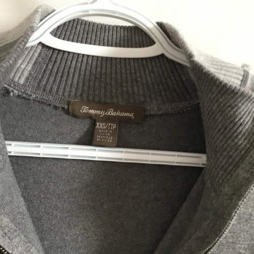 Tommy Bahama 1/4 zip grey sweater dress XXS - photo 4
