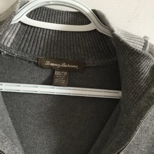 Tommy Bahama 1/4 zip grey sweater dress XXS - photo 5
