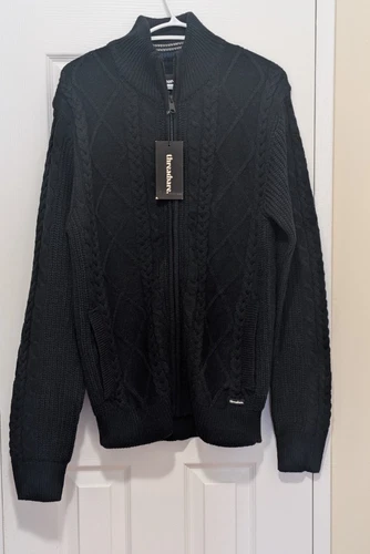 Threadbare Navy Cardigan Sweater for Men Sz M