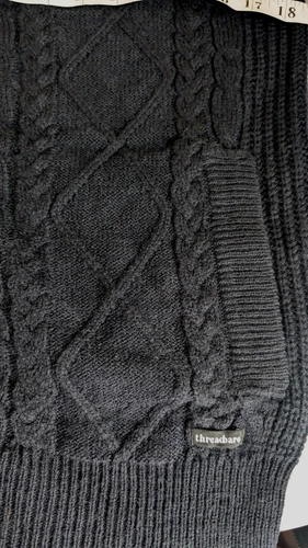Threadbare Navy Cardigan Sweater for Men Sz M - photo 4