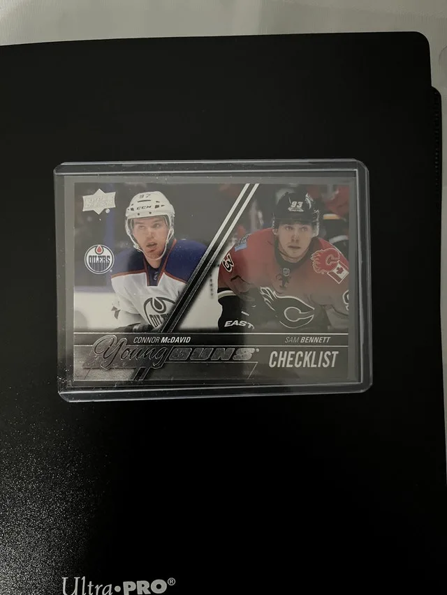 Young Guns Checklist Connor McDavid and Sam Bennett