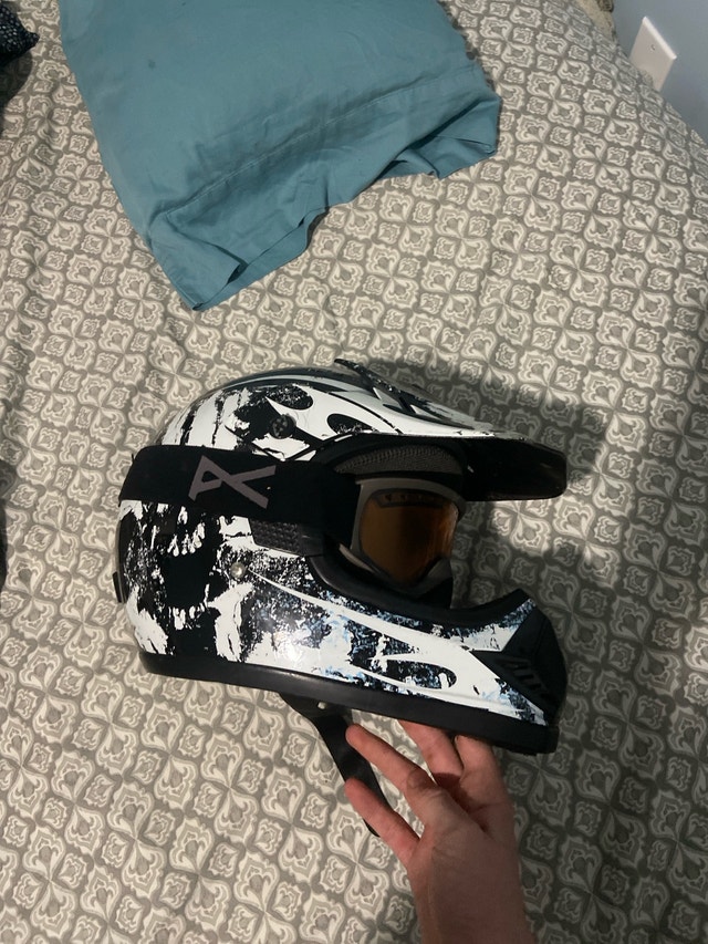 Dirt biking helmet