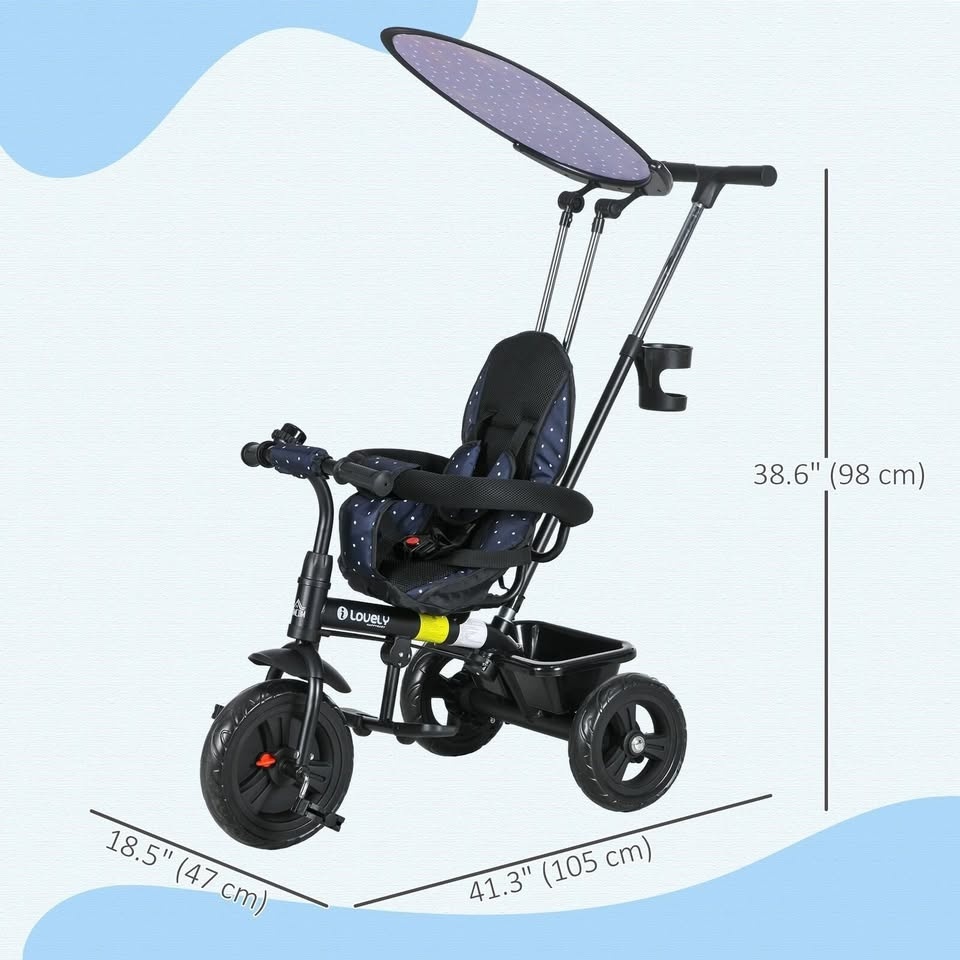 Qaba 6 in 1 Kids Tricycle - photo 2