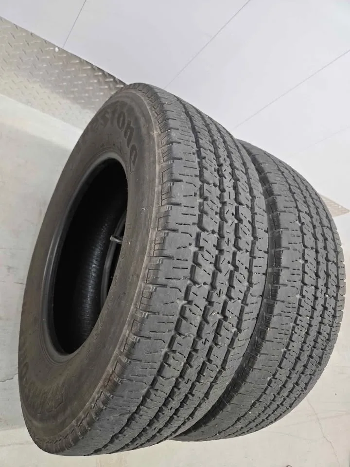 Two Firestone Tires- LT245/70R17 image indicator(3)